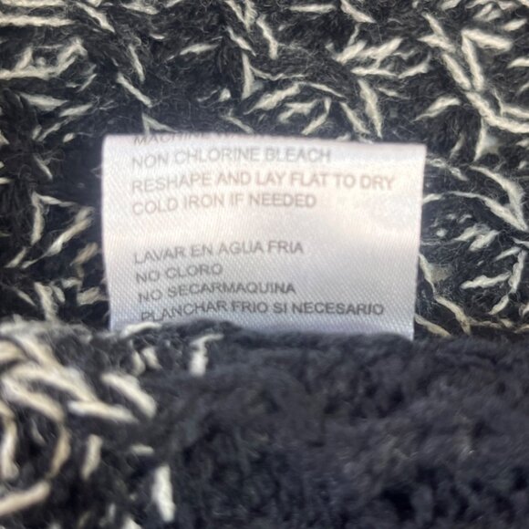 Poof! Girl Open Front Cardigan Sweater Girls Small Black Tan New Ombre - Picture 7 of 8